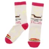 Socken Dackel mit Nudel, pink, Größe 35 - 42