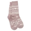 Socke Winter, Damen, Spruch/rosa, Größe 35-41