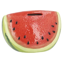 Spardose Frucht, Melone, 14.6 x 9.9 x 9.5 cm