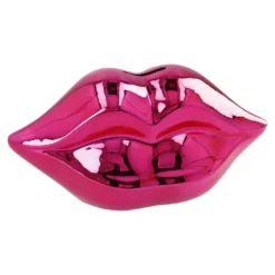 Spardose Lippen, pink, 20 x 10 cm