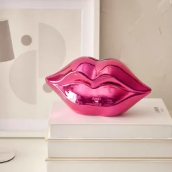 Spardose Lippen, pink, 20 x 10 cm