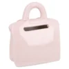 Spardose Tasche mit Gesicht, rosa, 7.5 x 9 cm