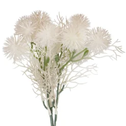 Strauß Minipompoms, creme, 24 cm