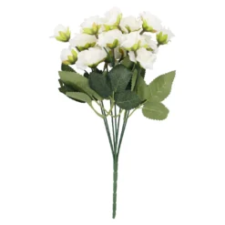 Strauß Minirosen, 21 Blüten, weiß, 29.5 cm