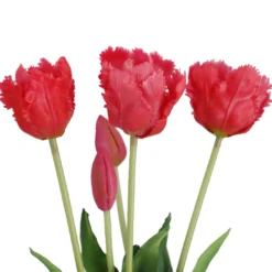 Strauß Papageientulpe, pink, 41 cm