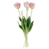 Strauß Papageientulpe, rosa, 41 cm