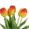 Strauß Tulpe, 5 Blüten, orange, 30 cm
