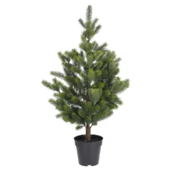 Tannenbaum im Topf, grün, 90 cm