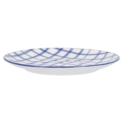 Teller Bali, Karo/blau, 19 cm