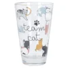 Trinkglas mit Tiermotiv, Team Cat, 310 ml