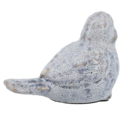 Vogel Antik, blau-braun, 12.5 x 9.5 cm