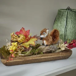 Waldtier Kunstfell, Eichhörnchen/dunkelbraun, 10 cm