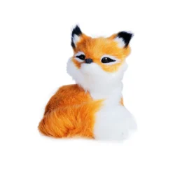 Waldtier Kunstfell, Fuchs/liegend, 10 cm